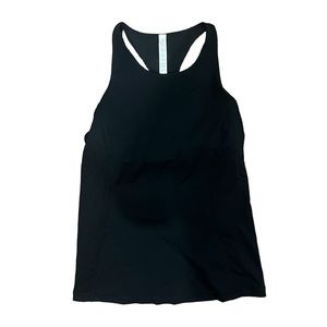 NWT Lululemon size 6 hit it tank built in bra black